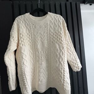 Cozy Cream Cable Knit Sweater
